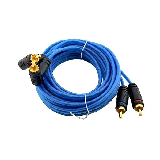 Wired CR12FT (12-Ft Blue) 2 Channel RCA Male to RCA Male Stereo Car Audio Cable Orion