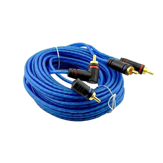 ORION Wired CR20FT (20-Ft Blue) 2 Channel RCA Male to RCA Male Stereo Car Audio Cable Orion
