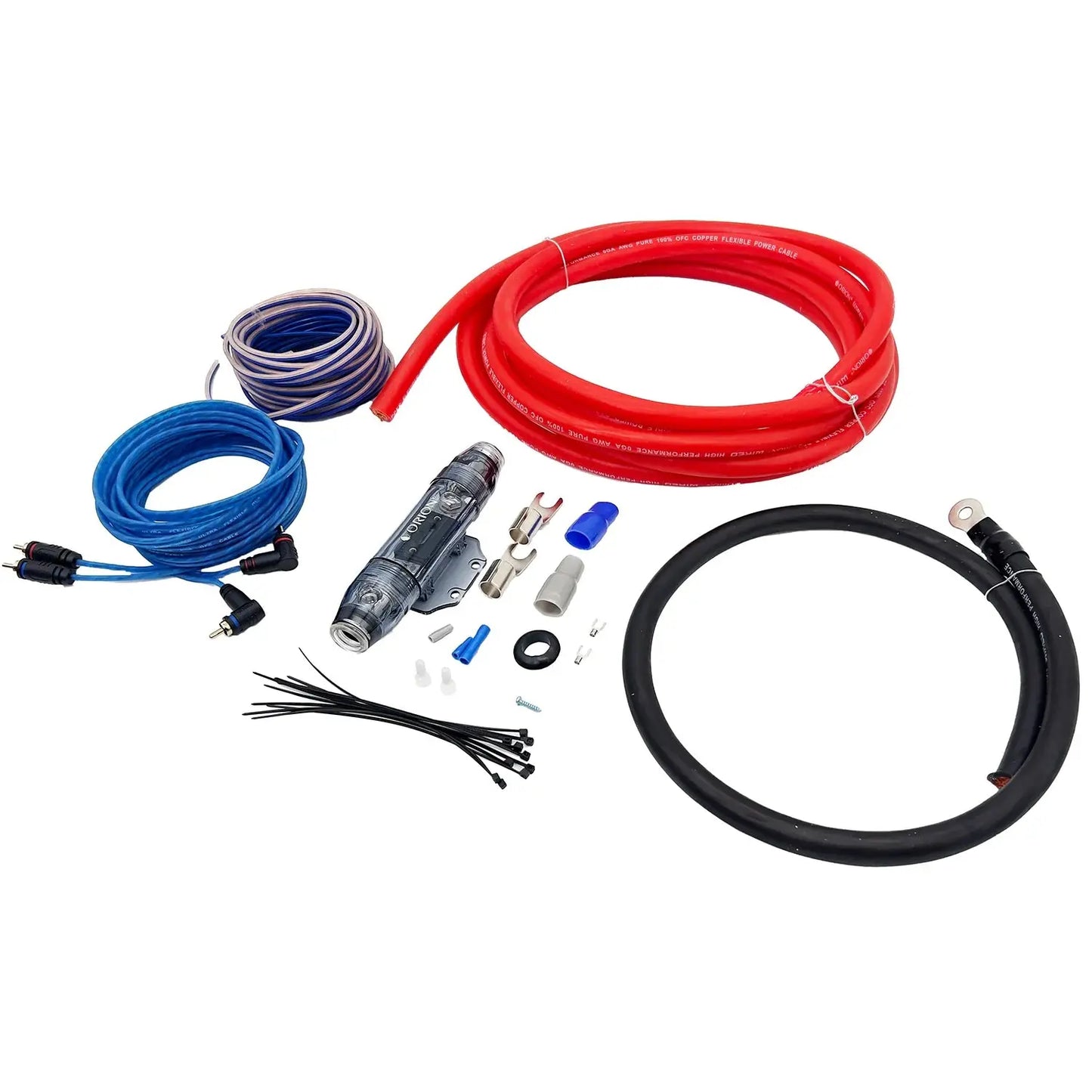 ORION 0-GAUGE 100% OXYGEN FREE COPPER (OFC) AMPLIFIER WIRING KIT I COPPERKIT0 Orion