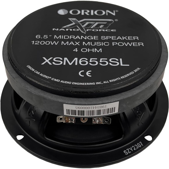 ORION XSM-655SL 6.5" Slim Ultra Efficient Midrange Speakers ORION XSM-655SL 6.5" Slim Ultra Efficient Midrange Speakers