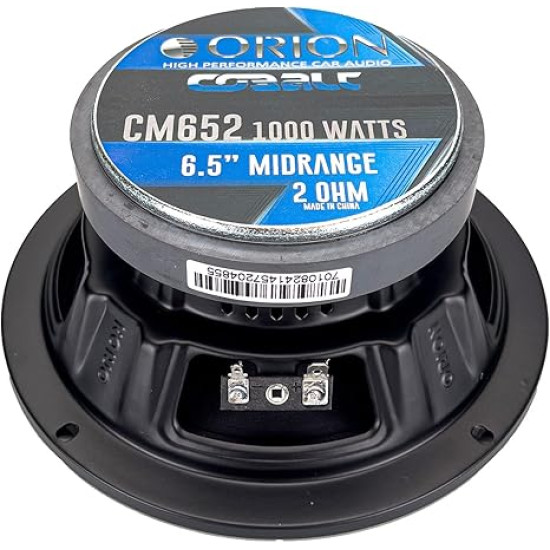 ORION CM-655DC High Efficiency 6.5" Midrange Dust Cap Speaker ORION CM-655DC High Efficiency 6.5" Midrange Dust Cap Speaker