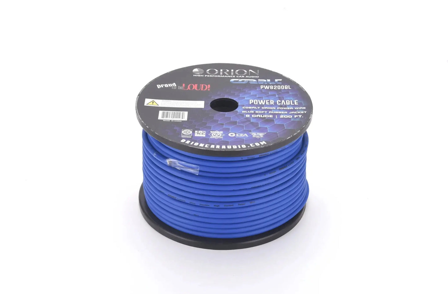 ORION PW8200BL COBALT 8-Gauge Orion