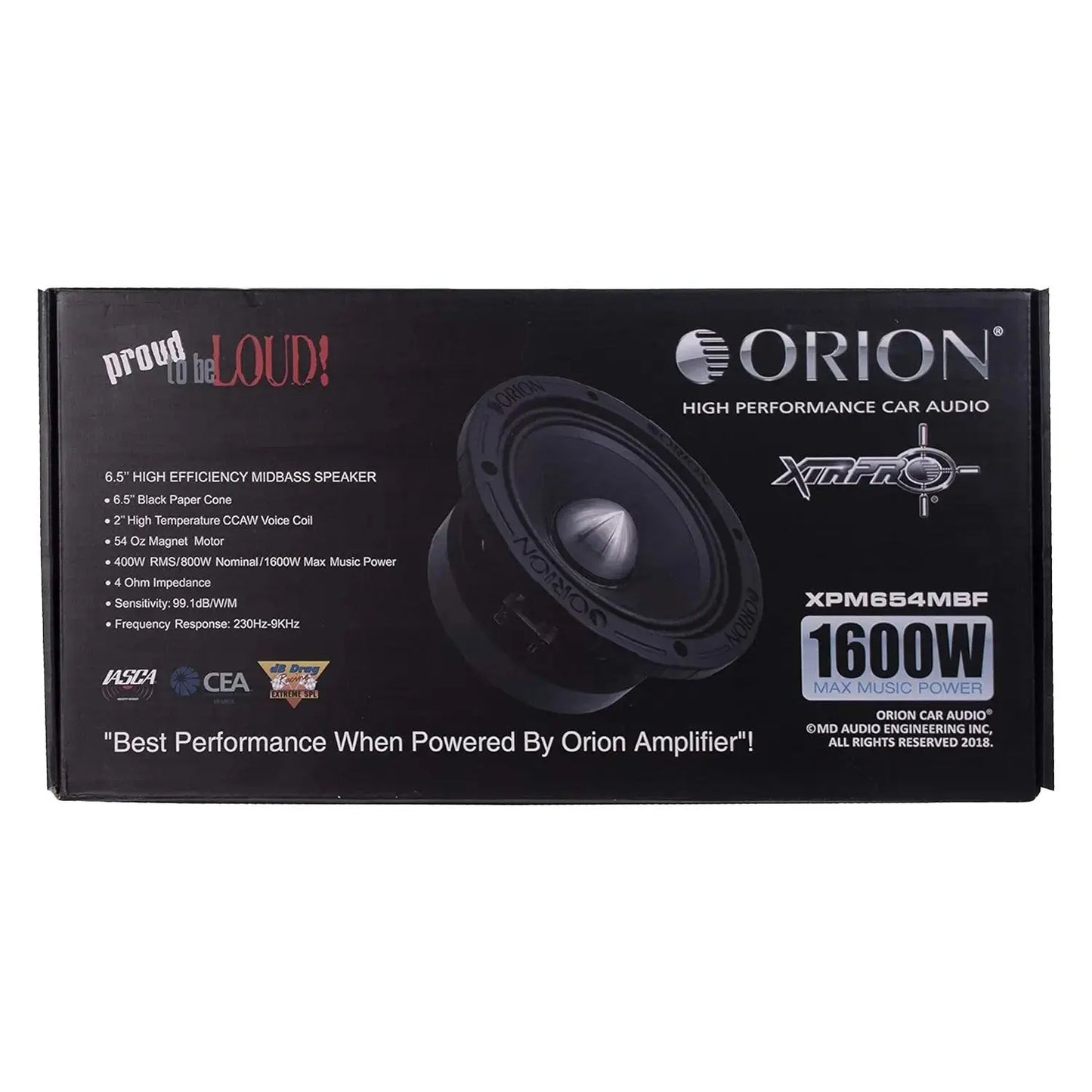 ORION XPM654MBF 6.5" Midbass Speakers - Balanced Audio