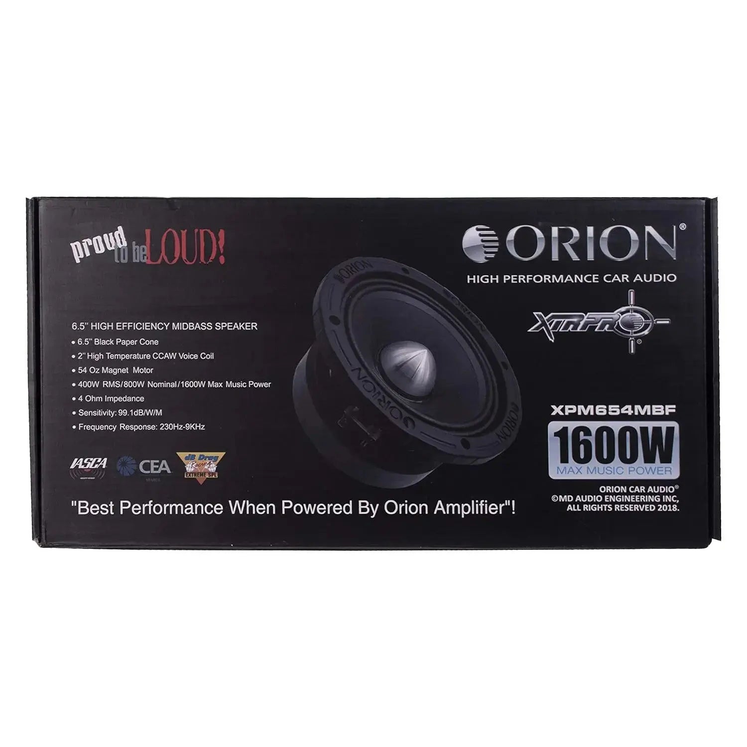 ORION XPM654MBF 6.5" Midbass Speakers - Balanced Audio