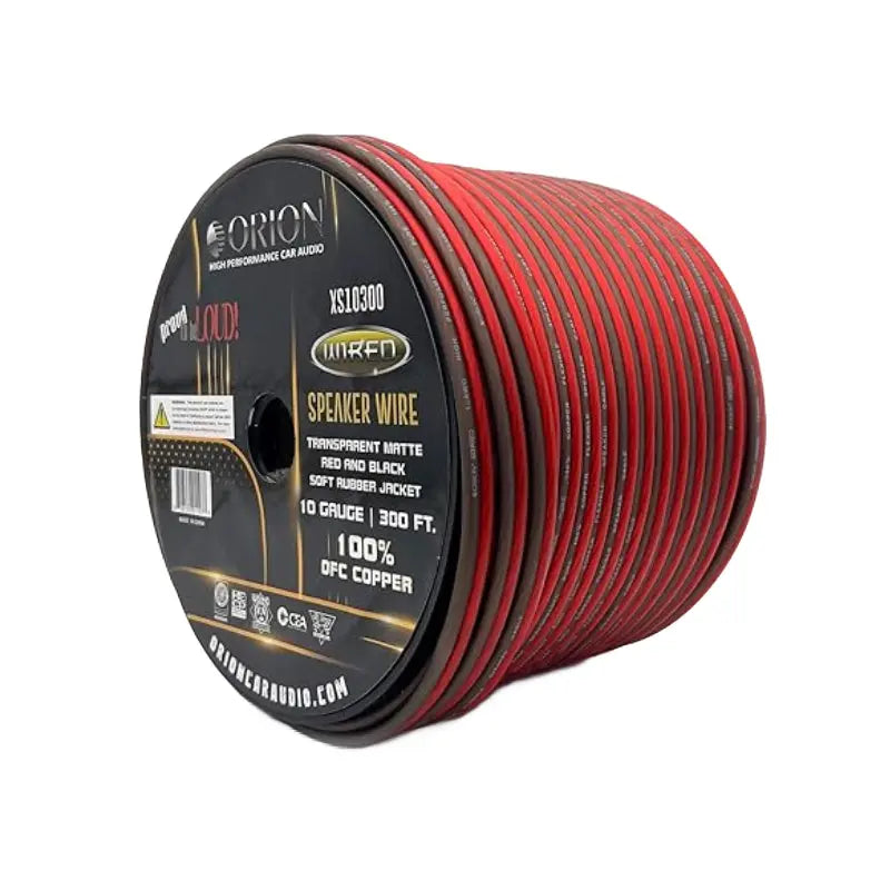 Orion XS10300 10-Gauge Speaker Wire Roll 300 FT 100% OFC Orion