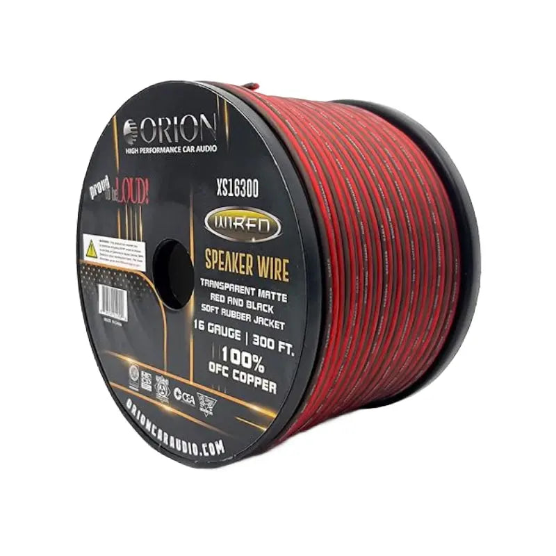 Orion XS16300 16-Gauge Speaker Wire Roll 300 FT 100% OFC Orion
